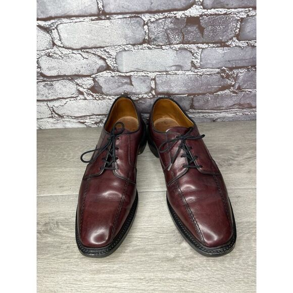 Allen Edmonds Hillcrest Brown Leather Bicycle Toe Lace Up Dress Shoes Men 11D US main image 7